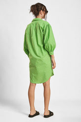 Balloon Sleeve Shift Dress
